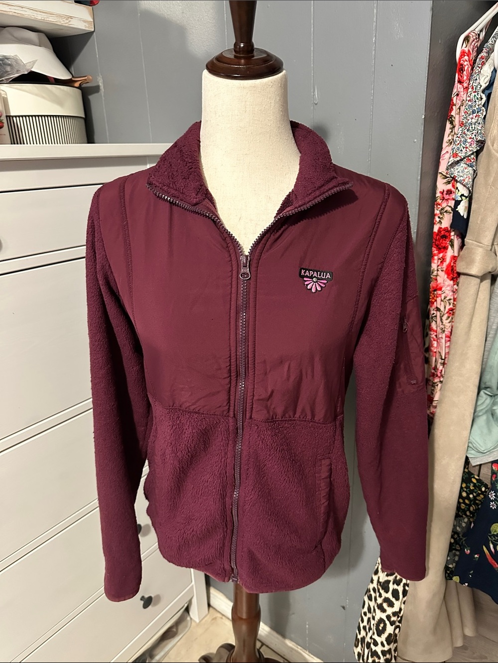 Gear For Sports Women's Full-Zip Teddy Jacket in Plum